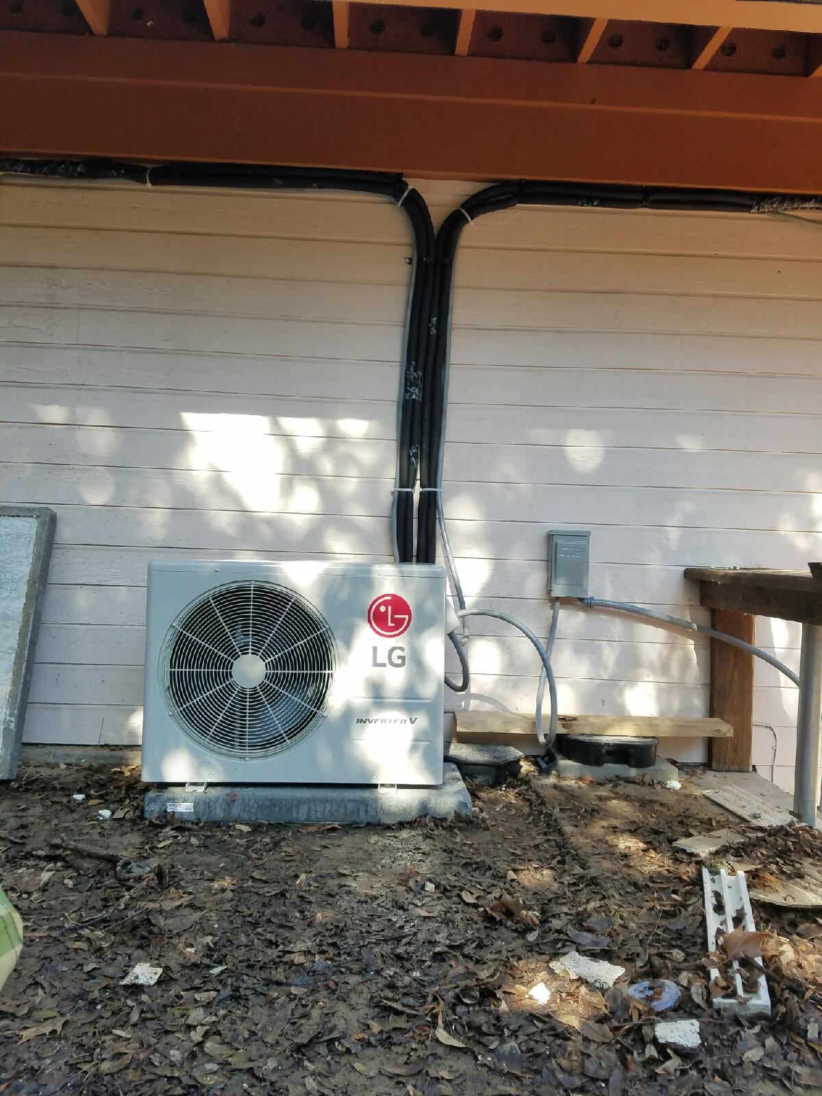 Outdoor LG air conditioner