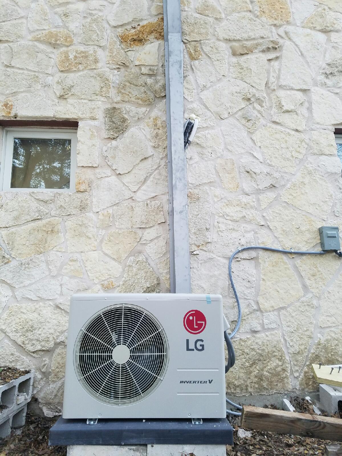 Outdoor LG air conditioner