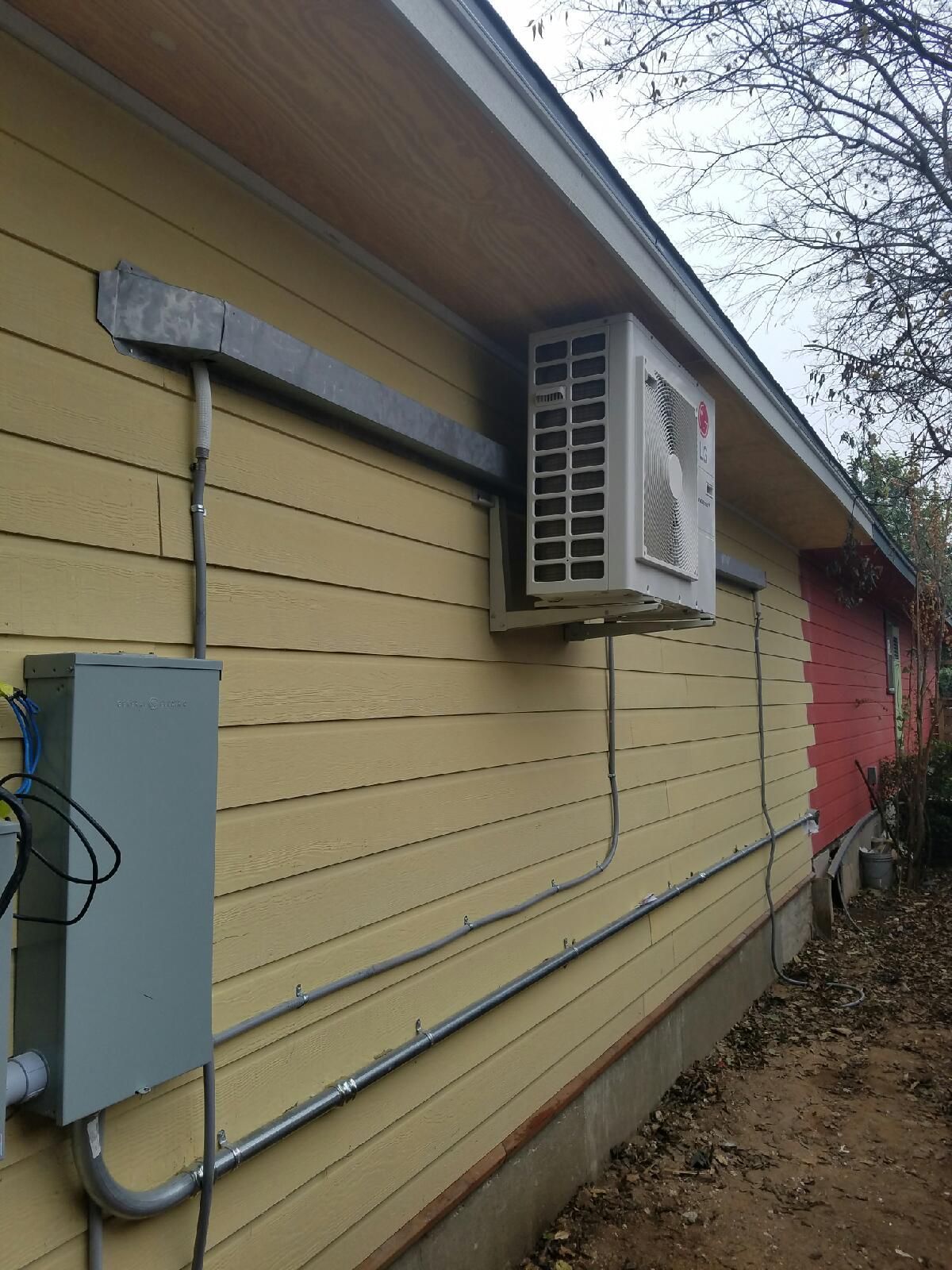 Outdoor LG air conditioner