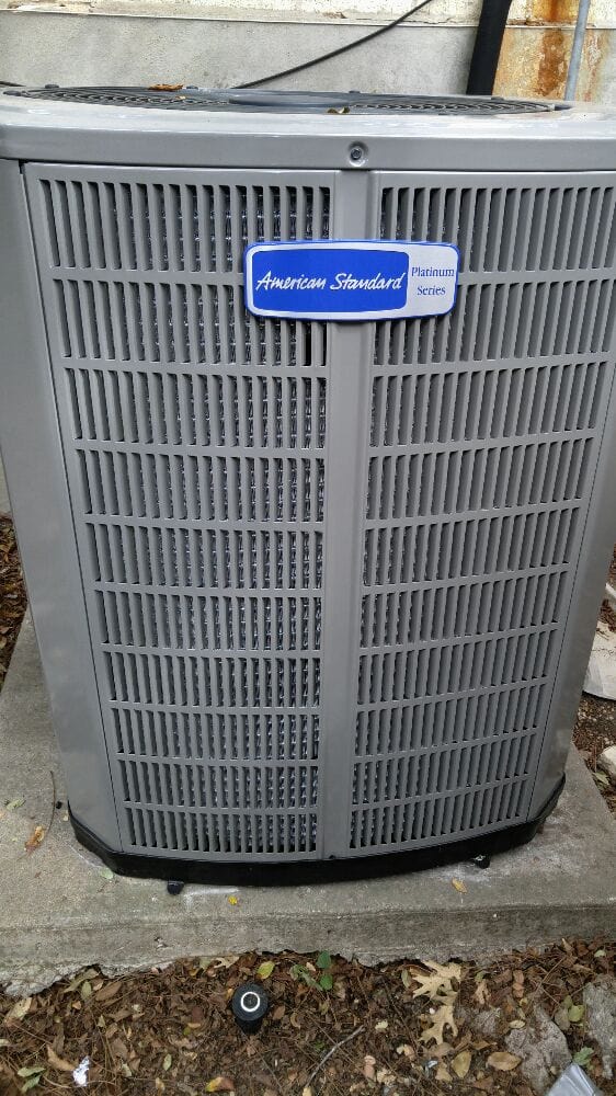 American Standard air conditioning unit outdoors